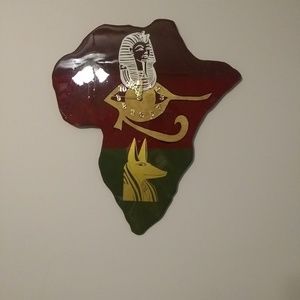 Custom hand carved wall clock